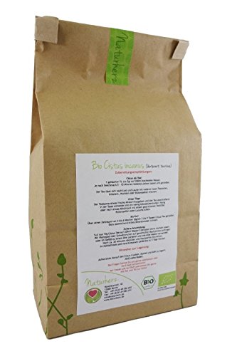 Bio Cistus incanus von Naturherz – Original Zistrose im Feinschnitt (500 g) - 2