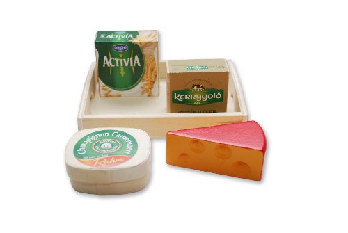 Christian Tanner 0931.6 - Bandeja con 3 quesos y 1 Mantequilla de Madera [Importado de Alemania]