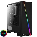 Elegante Backslash LED mit 13 Beleuchtungsmodi auf der Frontplatte. Sechs RGB-Strahlungsmodi. Sieben feste Farbmodi