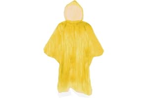FUN FAN LINE - Pack x 50 Poncho Impermeabili con Cappuccio e Maniche per Uomo o Donna. Ideale per Gite, Picnic, Sport all'Aria Aperta, Escursioni a Piedi o in Bicicletta