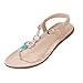 Produktbild S&H-NEEDRA Sommer Bohemia Süße Perlen Sandalen Clip Toe Sandalen Strandschuhe