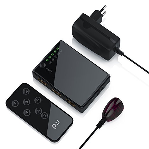 CSL – UHD HDMI Switch / 5 Port HDMI-Umschalter automatisch | 3D, CEC | 36 Bit Deep Color | Full HD 1080p / Ultra HD 2160p / Auflösung: bis 4k bei 30Hz - 3
