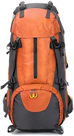Mountain Bag Mountaineering Climbing Rucksack For Men Mountaineering Bag Waterproof Outdoor Backpack Rainproof 60L,Orange-OneSize