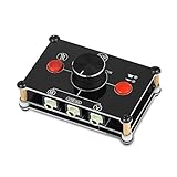 switch audio jack automatique Usted puede utilizar dos entradas fuentes de audio, como ordenador, teléfono, reproductor de música, con la a/b están vinculadas, y un conector de salida de audio como conector de altavoces, auriculares, utilizar los activa con el In/Out están conectados.