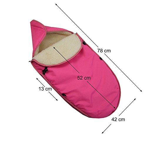 Babys-Dreams UNIVERSAL Winterfußsack für Babyschale z.B: Maxi-Cosi, Römer etc. *12 FARBEN* Lammwolle Lamm Wolle NEU Wintersack Fußsack - 7