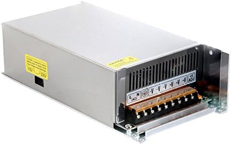 Lanceasy Voltage Transformer, Switch Power Supply Adapter DC 12V 60A 720W Metal Case Voltage Transformer for Led Strip Light
