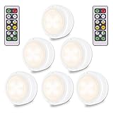 Zwei Steuermodi: Steuern Sie das LED Nachtlicht kabellos mit der Fernbedienung, bis zu 3M maximaler Fernabstand; Ein /Aus-Dimmschalter integriert, kurzes Drücken zum Ein- / Ausschalten, langes Drücken zum manuellen Dimmen