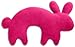 Produktbild Leschi Nackenkissen | 36698 | Der Hase Paulo | stehend | groß (Für Reisen in Auto, Flugzeug, Bus und Bahn) Farbe: Flamingo / Mitternacht