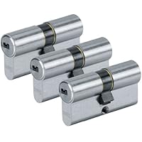 Abus D6N30/30 B/F TR - Cilindro (niquelado, 30 x 30 mm, 3 unidades)