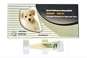 Disinfecto Chemical Industries Clearkill Spot on Dog Flea and Tick Remover (0.67 ml)