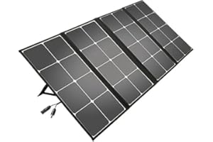Litionite Arun 120W Pannello Solare Pieghevole e Portatile con Supporto Inclinato - Espandibile per piccoli sistemi solari - Caricabatterie per Power Generator/Generatore Elettrico/Power Bank/Batterie