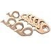 Produktbild Coskiss 10pcs Wooden Teethher Whale Wooden Zahnen Spielzeug Neugeborenen Geschenk Wooden Rattle Natural Organic Spielzeug Baby Teether (Holzfarbe-10pcs)