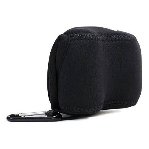 MegaGear Mat  riau L  ger Neoprene Sac photo Housse   tui sacoche pour Nikon 1 J4  Nikon 1 J5 avec 10-30 mm  Noir 