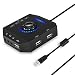 Produktbild AELLE Neuer USB-Hub-Audio-Adapter Externe Stereo-Soundkarte mit 3,5-mm-Kopfhörer (Black, Converter)