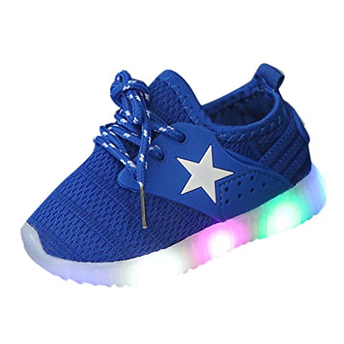 Preisvergleich Produktbild Kinderschuhe Jungen,Kinderflugnetzoberfläche mit LED-Leuchten Leichten Schuhen Schuhen Atmungsaktiven Laufschuhen,Schnüren für Kinderschuhe,Kinderschuhe Mädchen