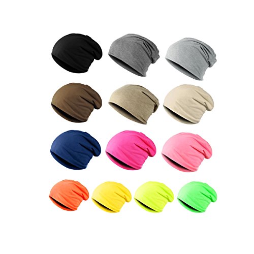 Baumwolle Long Beanie Slouch Unisex in versch. Farben, leicht und weich, Longbeanie - 2