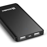 Power Bank 6000mAh, COOLREALL Portable Charger External Battery for iPhone,iPad,Samsung Galaxy,Android,Smartphones,Tablet etc (Black) [Upgraded Version]