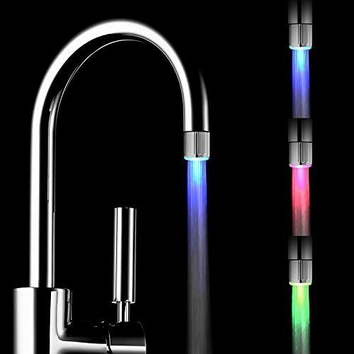 Colorful LED Micro Color Faucet, Temperature 3 Color LED Faucet, Kitchen Faucet, Bathtub, Water Temperature Faucet, Water Temperature Sensor