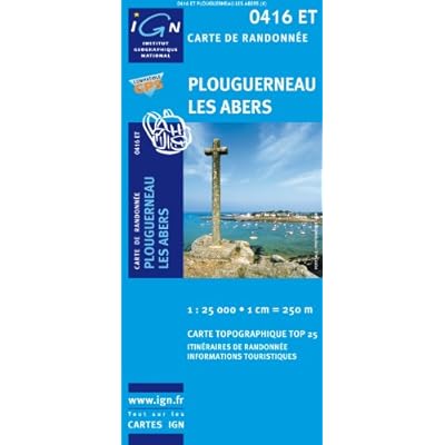 Top25 0416et Plouguerneau Les Abers Carte De Randonnee - 