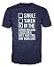 Produktbild Single Taken In The Garage Funny T-shirt (L, Navy Blue)
