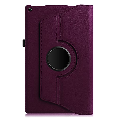 Fintie Fire HD 10 2015 Hülle – 360 Grad rotierend Stand Schutzhülle Tasche Etui Case mit Standfunktion und Auto Sleep / Wake Funktion für Amazon Fire HD 10 Zoll (5. Generation – 2015 Modell) Tablet, Lila - 8