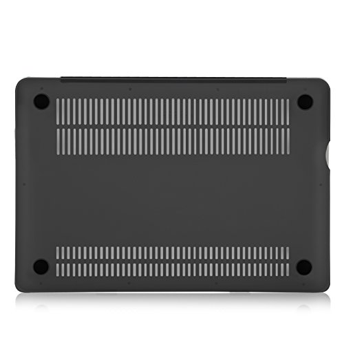 JAMMYLIZARD | Shell Cover für [ MacBook Pro 13.3″ A1278 ] Zweiteilige Gummierte Hülle, SCHWARZ Matt - 5