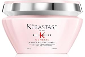 Kérastase Genesis, Nourishing & Fortifying Anti-Hair Fall Mask, For Weakened Hair, With Ginger Root & Edelweiss Flower, Masque Reconstituant, 200ml