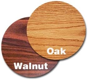 Oak Street Manufacturing OW30R Two Sided Round Tabletop, 30" Diameter x 1" Thick, Oak/Walnut