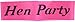 Produktbild Hen Night “Hen Party” Hot Pink Sash With Black Writing Hen Party Accessory