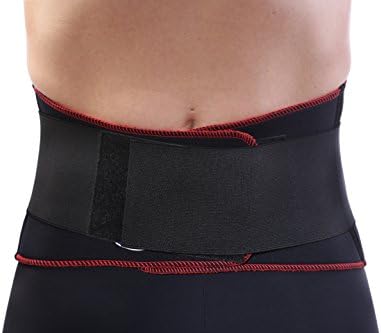 TSM 5149 Sports Back Support Bandage Pro with Knobs and Stabilisation Belt, Black, Size XL