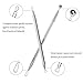 Bestidy Blackhead Remover Pimple Acne Extractor Tools Comedone Removal Kit Treatment for Blemish, Whitehead Popping, Zit Removing -with a Leather Case (Silver)