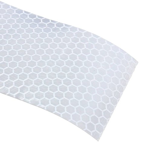 OUTERDO Cinta Reflectante de Sseguridad con Relieve de Panal de Abeja  Adhesiva  5 cm    3 m 