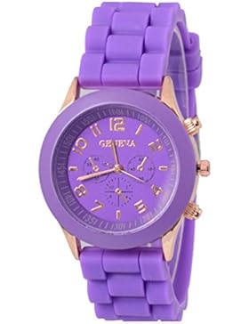 Internet Unisex Silikon Gummi Jelly Gel Quarz Analog Sport Damen Armbanduhr