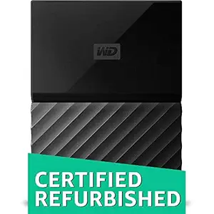 (Renewed) WD My Passport 3TB Portable External Hard Drive (Black)