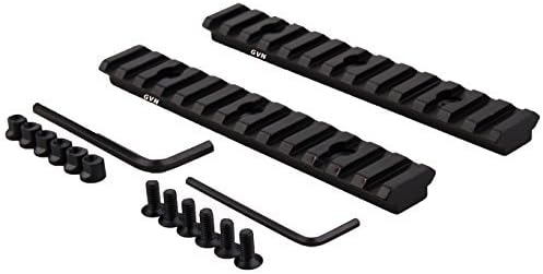 Keymod Picatinny Rail Section 5.2 Inch/13 Slot Picatinny/Weaver Rail (2 Pieces Matte black) by GVN