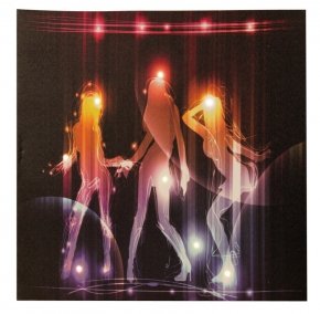 Preisvergleich Produktbild LED Bild mit Beleuchtung 50x50 cm