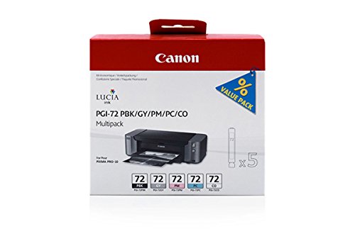 Canon original – Canon Pixma Pro 10 S (PGI-72 / 6403 B 007) – Tintenpatrone MultiPack black photocyan photomagenta gray - 3