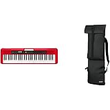 CT-S200 61-Key Portable Keyboard, Red with Carry Case: 