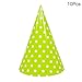 Produktbild Party Hats - 10pcs Cute Dot Birthday Party Decoration Hats Baby Shower Cake Caps Photo Props Children Holiday - Dogs Primary Boys Makers Kids Color Yellow Sesame Toss Minnie Elastic White Swimmin