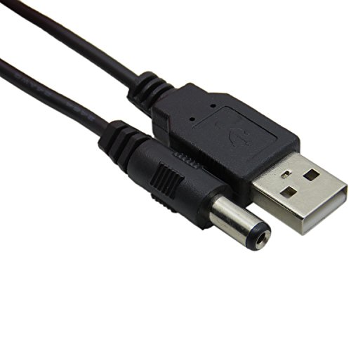 CableDeconn USB to 5.5 mm/2.1 mm 5 Volt DC Barrel Jack Power Charge Kable - 2