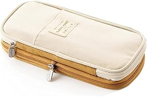 EASTHILL Piórnik o dużej pojemności biuro uczelnia szkoła duża pojemność torba etui uchwyt pudełko organizer khaki, Khakhi, Akcesoria podróżne