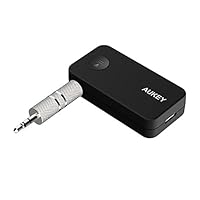 AUKEY Bluetooth 4.1 Empfänger Tragbare Bluetooth Adapter Wireless Audio Receiver Audiogeräte für KFZ Auto Lautsprechersystem mit Stereo 3,5 mm Aux