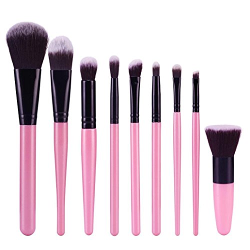 Koly Pro 9Pcs Cosmetic Brush Makeup Brush Sets Kits Tools eyeshadow brush (D)