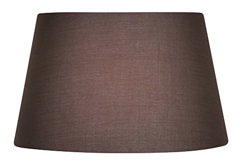 Oaks Lighting Lampenschirm, trommelförmig, aus Baumwolle, 15,2 cm Modern Mushroom Brown