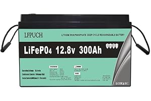 GENERIC LiFePO4 12V 300Ah Lithium leisure battery, Lithium Iron Phosphate Battery instead of car AGM or deep cycle battery, for RV, Boat, Marine, Solar System,mobility scooter.