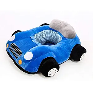 AVSHUB Plush Toy Car Baby Car Sofa Toy Kids Bedroom Games Toys Car Sofa Kids Sitting Chair (Blue)