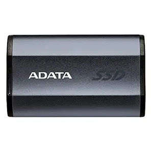 ADATA SE730H 256GB Military Grade Waterproof Shockproof Portable USB 3.1 Type-C External Solid State Drive SSD (Black)