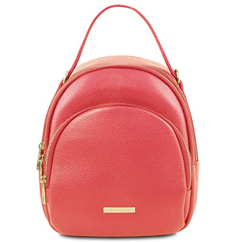 Preisvergleich Produktbild Tuscany Leather TLBag Damenrucksack aus Leder Koralle