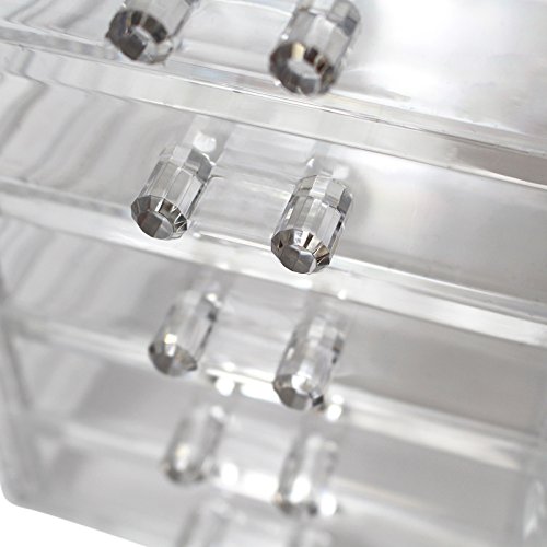 KurtzyTM Make-Up Organizer mit 5 Schubladen, transparent aus Acrylkunststoff für den Schminktisch - 4