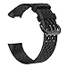 Produktbild YouN Silikon-Armband mit porösem Armband für Fitbit Charge 3 (Schwarz S)